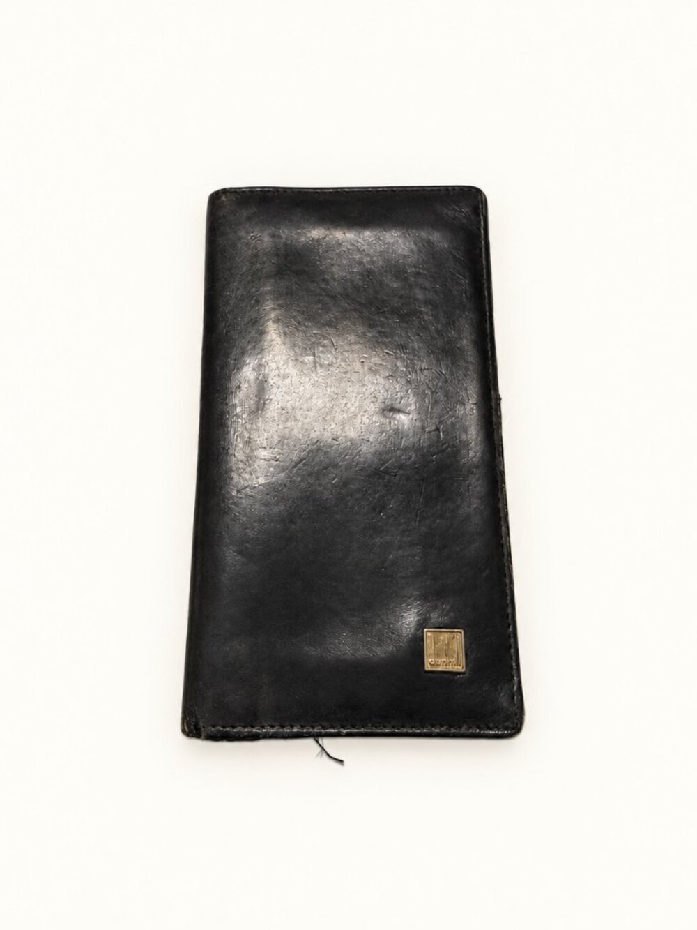 Dunhill Black Leather Long Bifold Wallet